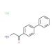 2-Amino-1-biphenyl-4-yl-ethanone hydrochloride (CAS 71350-68-0) - chemical structure image