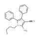 2-Amino-1-butyl-4,5-diphenyl-1H-pyrrole-3-carbonitrile - chemical structure image