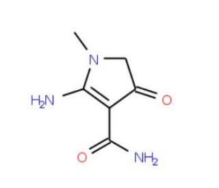 2-amino-1-methyl-4-oxo-4,5-dihydro-1H-pyrrole-3-carboxamide - chemical structure image