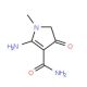 2-amino-1-methyl-4-oxo-4,5-dihydro-1H-pyrrole-3-carboxamide - chemical structure image