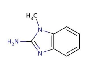 2-Amino-1-methylbenzimidazole (CAS 1622-57-7) - chemical structure image
