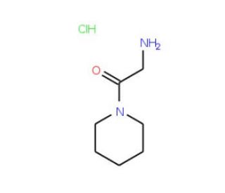 2-Amino-1-piperidin-1-yl-ethanone hydrochloride (CAS 5437-48-9) - chemical structure image