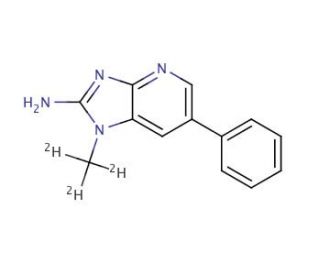2-Amino-1-(trideuteromethyl)-6-Phenylimidazo[4,5-b] pyridine (CAS 210049-13-1) - chemical structure image