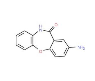 2-Amino-10H-dibenzo[b,f][1,4]oxazepin-11-one - chemical structure image