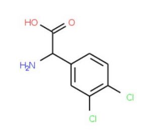 2-Amino-2-(3,4-dichlorophenyl)acetic acid (CAS 128349-50-8) - chemical structure image