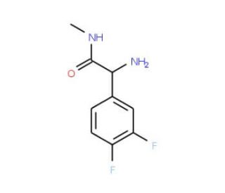 2-amino-2-(3,4-difluorophenyl)-N-methylacetamide - chemical structure image