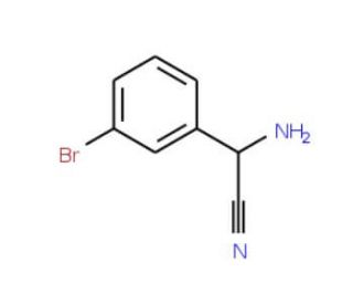 2-amino-2-(3-bromophenyl)acetonitrile (CAS 120667-58-5) - chemical structure image