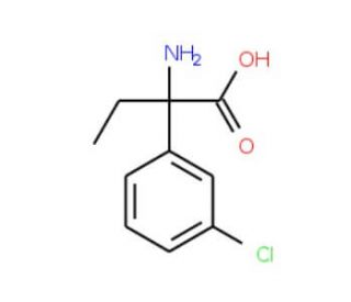 2-amino-2-(3-chlorophenyl)butanoic acid - chemical structure image