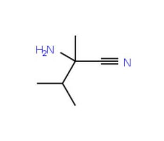 2-Amino-2,3-dimethyl-butyronitrile (CAS 13893-53-3) - chemical structure image