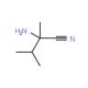 2-Amino-2,3-dimethyl-butyronitrile (CAS 13893-53-3) - chemical structure image