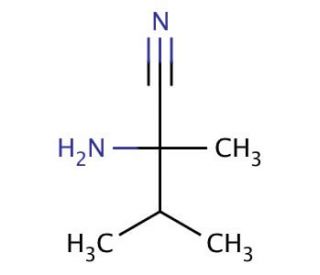 2-Amino-2,3-dimethylbutyronitrile (CAS 13893-53-3) - chemical structure image