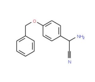 2-amino-2-[4-(benzyloxy)phenyl]acetonitrile - chemical structure image