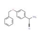 2-amino-2-[4-(benzyloxy)phenyl]acetonitrile - chemical structure image