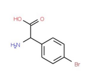 2-Amino-2-(4-bromophenyl)acetic acid (CAS 71079-03-3) - chemical structure image