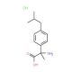 2-amino-2-(4-isobutylphenyl)propanoic acid hydrochloride - chemical structure image