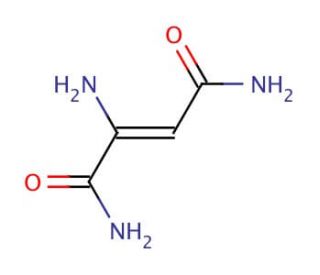 2-Amino-2-butenediamide (CAS 18486-76-5) - chemical structure image