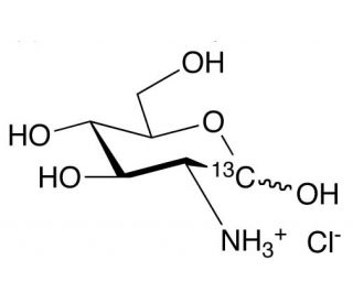 2-amino-2-deoxy-D-[1-13C]glucose hydrochloride (CAS 84247-63-2) - chemical structure image