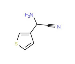 2-amino-2-(thiophen-3-yl)acetonitrile - chemical structure image
