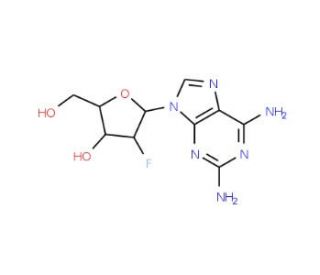 2-Amino-2&prime;-deoxy-2&prime;-fluoroadenosine (CAS 134444-47-6) - chemical structure image