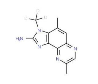 2-Amino-3,4,8-trimethyl-3H-imidazo[4,5-f]quinoxaline-d3 - chemical structure image