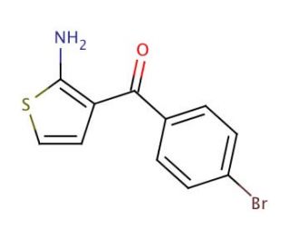 2-Amino-3-(4-bromobenzoyl)thiophene (CAS 399043-24-4) - chemical structure image