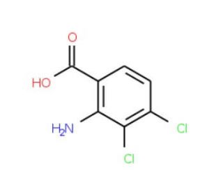 2-amino-3,4-dichlorobenzoic acid (CAS 20776-62-9) - chemical structure image