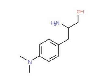 2-Amino-3-(4-dimethylamino-phenyl)-propan-1-ol - chemical structure image