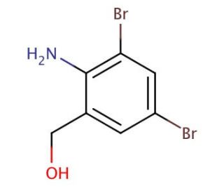2-Amino-3,5-dibromo-benzenemethanol - chemical structure image