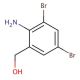 2-Amino-3,5-dibromo-benzenemethanol - chemical structure image