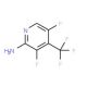 2-Amino-3,5-difluoro-4-(trifluoromethyl)pyridine (CAS 883498-68-8) - chemical structure image