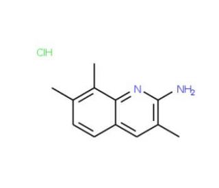 2-Amino-3,7,8-trimethylquinoline hydrochloride (CAS 1170258-91-9) - chemical structure image