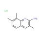 2-Amino-3,7,8-trimethylquinoline hydrochloride (CAS 1170258-91-9) - chemical structure image