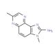 2-Amino-3,7-dimethylimidazo[4,5-f]quinoxaline (CAS 78411-56-0) - chemical structure image