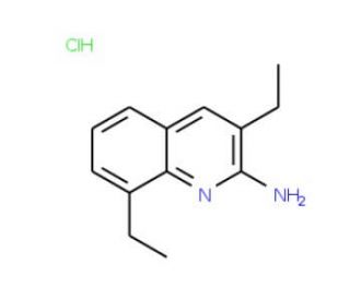 2-Amino-3,8-diethylquinoline hydrochloride (CAS 1172059-12-9) - chemical structure image