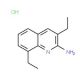 2-Amino-3,8-diethylquinoline hydrochloride (CAS 1172059-12-9) - chemical structure image