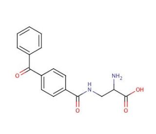 2-Amino-3-(benzophenone-4-carboxamido)-propanoic Acid - chemical structure image