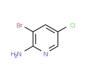 2-Amino-3-bromo-5-chloropyridine (CAS 26163-03-1) - chemical structure image