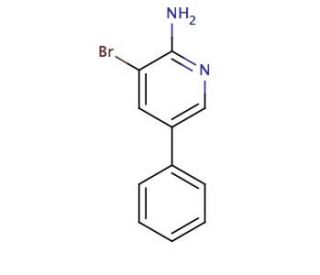 2-Amino-3-bromo-5-phenylpyridine (CAS 107351-80-4) - chemical structure image