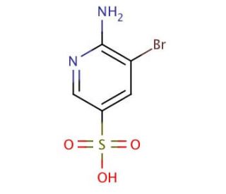 2-Amino-3-bromopyridine-5-sulfonic Acid (CAS 247582-62-3) - chemical structure image