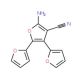 2-Amino-3-cyano-4,5-di(furyl) furan (CAS 24386-17-2) - chemical structure image