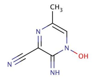 2-Amino-3-cyano-5-methylpyrazine-1-oxide (CAS 19994-56-0) - chemical structure image