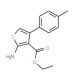 2-Amino-3-(ethoxycarbonyl)-4-(4-methylphenyl)thiophene (CAS 15854-08-7) - chemical structure image