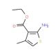 2-Amino-3-(ethoxycarbonyl)-4-methylthiophene (CAS 43088-42-2) - chemical structure image