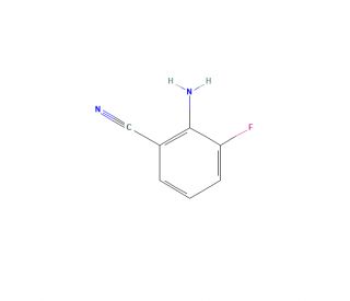 2-Amino-3-fluorobenzonitrile (CAS 115661-37-5) - chemical structure image