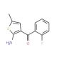 2-Amino-3-fluorobenzoyl-5-methylthiophene (CAS 51687-28-6) - chemical structure image