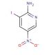 2-Amino-3-iodo-5-nitropyridine (CAS 25391-56-4) - chemical structure image
