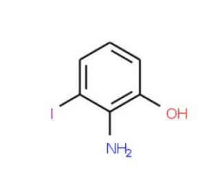 2-Amino-3-iodo-phenol (CAS 443921-86-6) - chemical structure image