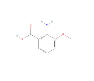 2-Amino-3-methoxybenzoic acid - chemical structure image