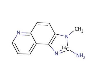 2-Amino-3-methyl-3H-imidazo[4,5-F]quinoline-2-13C (CAS 210049-11-9) - chemical structure image