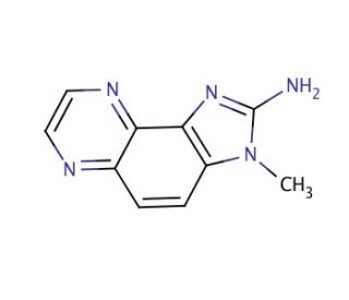 2-Amino-3-methyl-3H-imidazo[4,5-f]quinoxaline (CAS 108354-47-8) - chemical structure image
